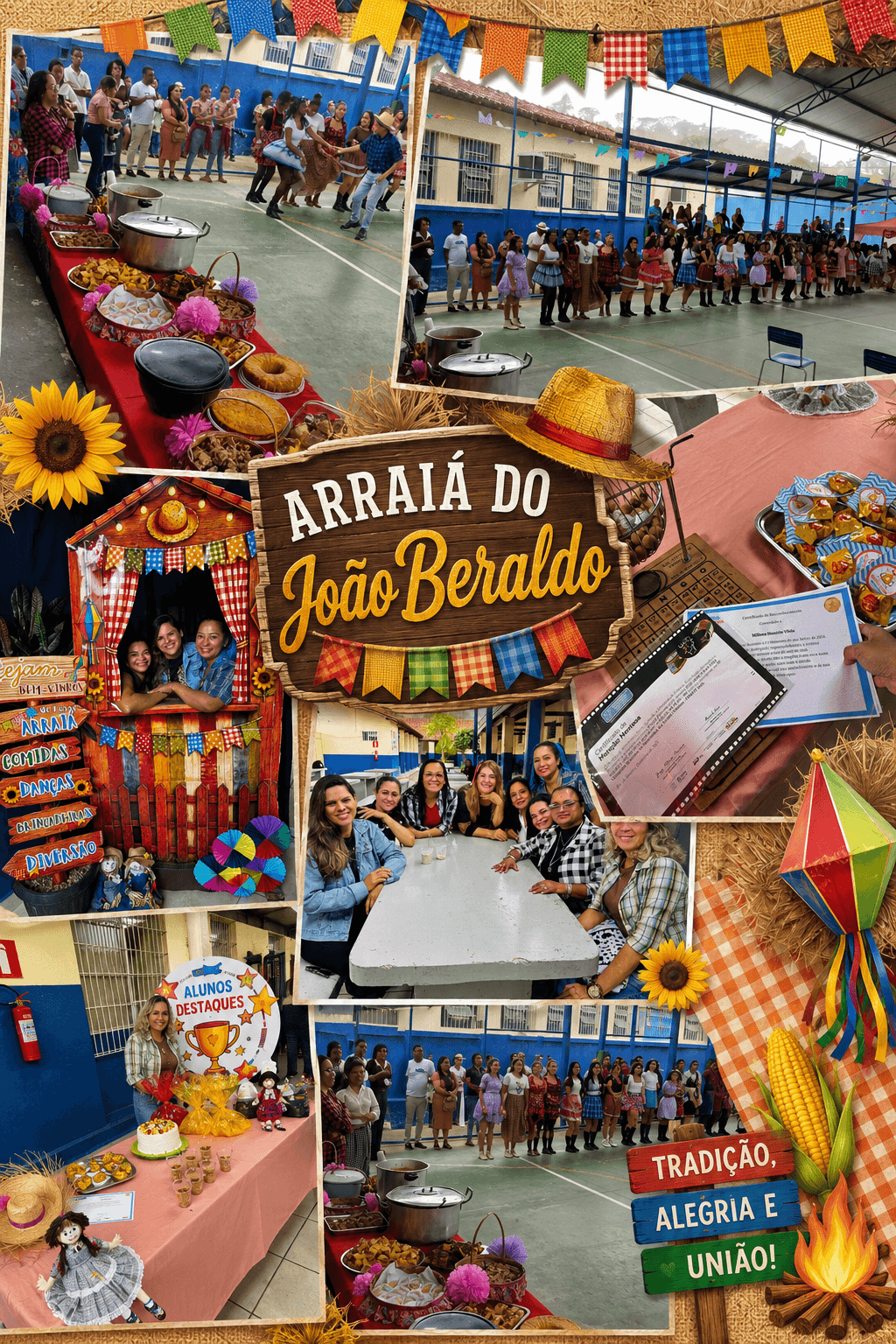 JB entra no clima junino com festa repleta de alegria e tradição.