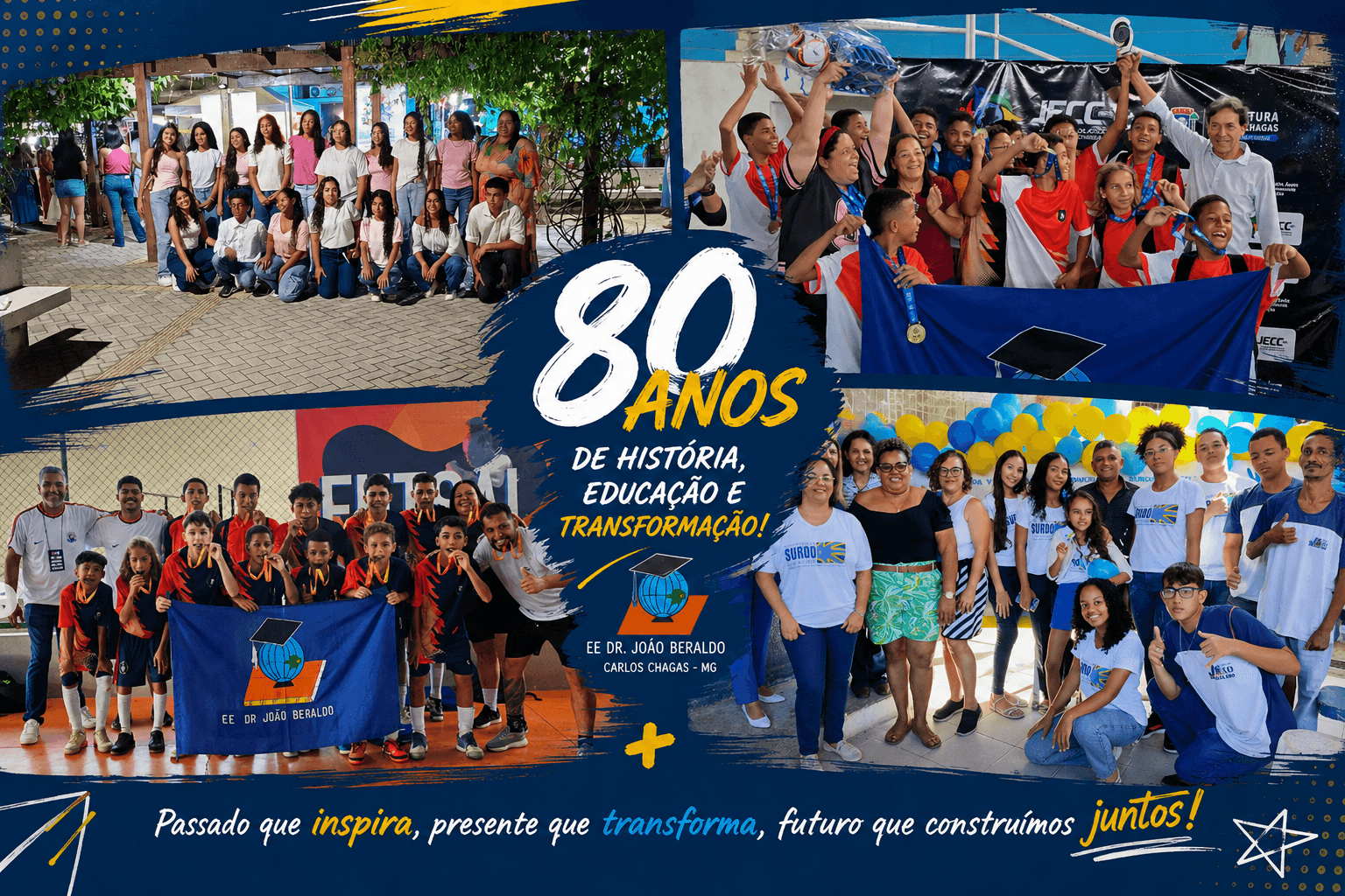 80 Anos de História: A Escola Estadual Dr. João Beraldo e as Gerações que Transformaram Carlos Chagas